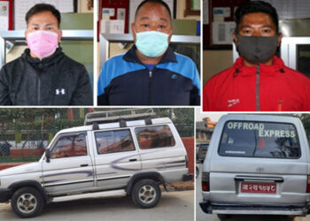 गैँडा मारेर खाग बिक्री गर्ने तीन जना पक्राउ