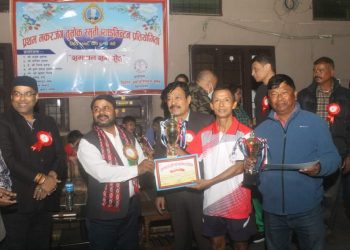 विराटनगरमा ‘प्रथम जिल्ला स्तरीय मकरजंग तुम्रोक स्मृती ब्याडमिन्टन’ प्रतियोगिता सम्पन्न