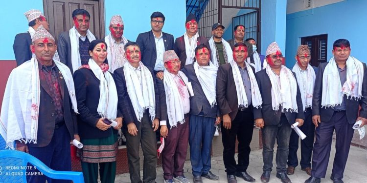 नवनिर्वाचित पदाधिकारीहरुको पदस्थापन तथा सपथ ग्रहण कार्यक्रम सम्पन्न