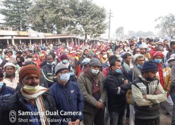 कोशीमा भ्रष्टाचार विरुद्ध नेकपा एमालेकाे विरोध