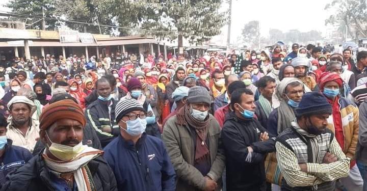 कोशीमा भ्रष्टाचार विरुद्ध नेकपा एमालेकाे विरोध