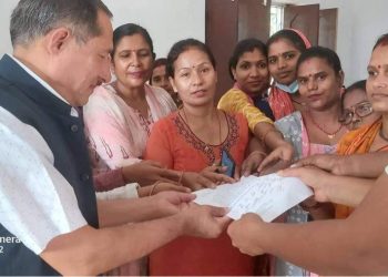 भोक्राहा नरसिंह गाउँपालिकाका कर्मचारी आन्दोलीत