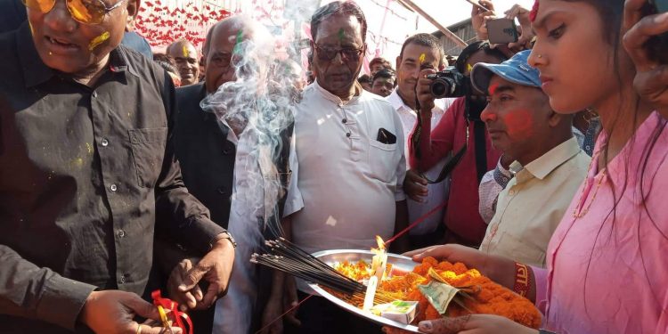 देवानगन्जमा कलश यात्रा सम्पन्न