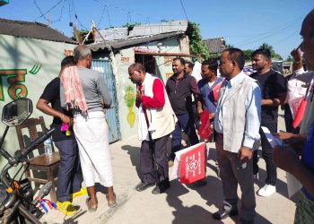 सप्तरी क्षेत्र न. २ मा बाम लोकतान्त्रिक घरदैलो अभियान तीब्र