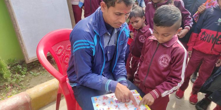 डाइमाण्ड बोर्डिङ स्कुल गंगापुरले सरस्वती पुजा धुमधामले मनायो (फोटो सहित)