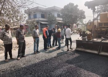 निर्माणाधीन विकास निर्माणमा मेयरको निगरानी