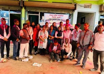 हाेलीमा रंगिए पालिका अध्यक्ष अजमल अख्तर आजाद