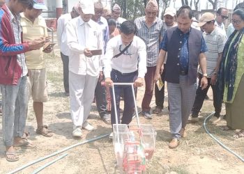 वराहक्षेत्रमा कृषकलाई अनुदानमा कृषि उपकरण तथा सामाग्री वितरण