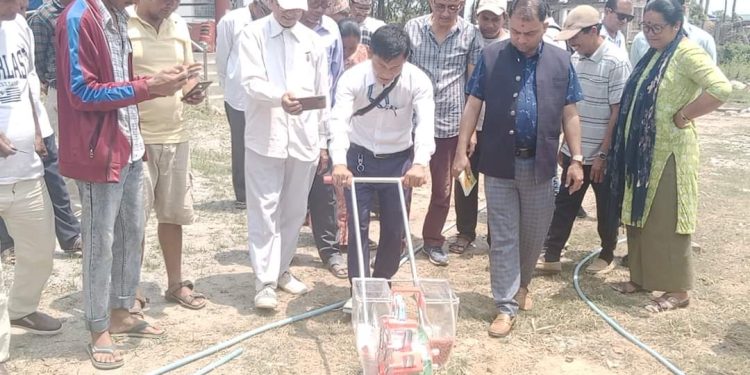 वराहक्षेत्रमा कृषकलाई अनुदानमा कृषि उपकरण तथा सामाग्री वितरण