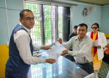 नेकपा एमाले बुढीगंगा गाउँकमिटीबाट बुढीगंगा गाउँपालिकालाई एघार बुदे् ज्ञापन पत्र