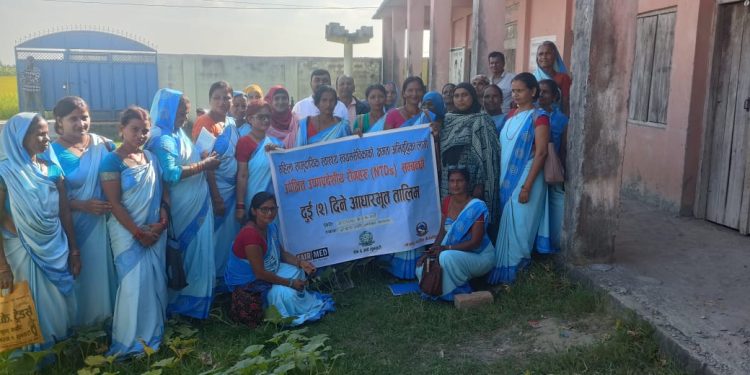 महिला सामुदायिक स्वास्थ्य स्वयंसेविकाहरूलाई क्षमता अभिवृद्धि