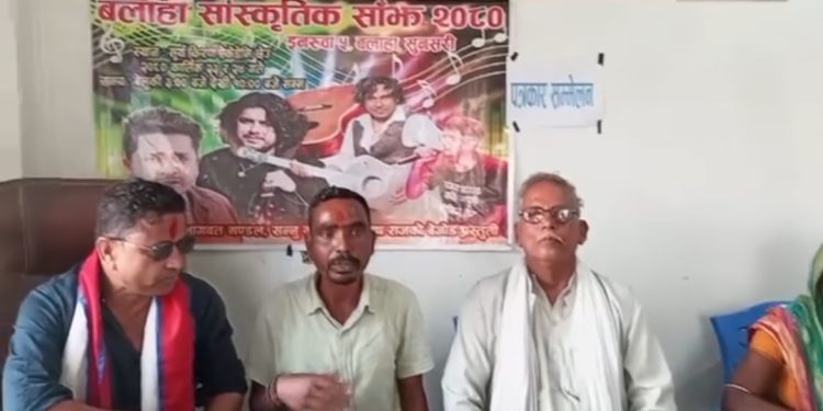 बलाहामा सांस्कृतिक साँझको तयारी