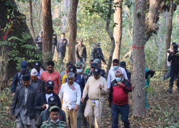 पदयात्रा गर्दै कोशी प्रदेशका मुख्यमन्त्री केदार कार्की सुनसरीमा