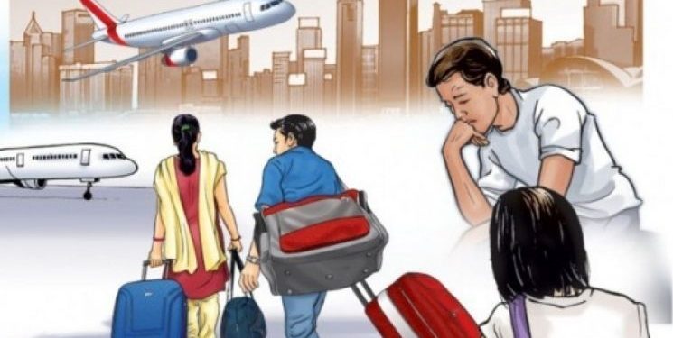 नेपालबाट झन्डै १२ लाख नेपाली विदेशिए