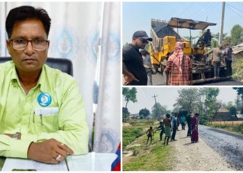 भोक्राहा नरसिंहको धुलौटे बाटो धमाधम कालोपत्रे गर्ने लक्ष्य: “जनप्रेमी” अध्यक्ष अजमल आजाद