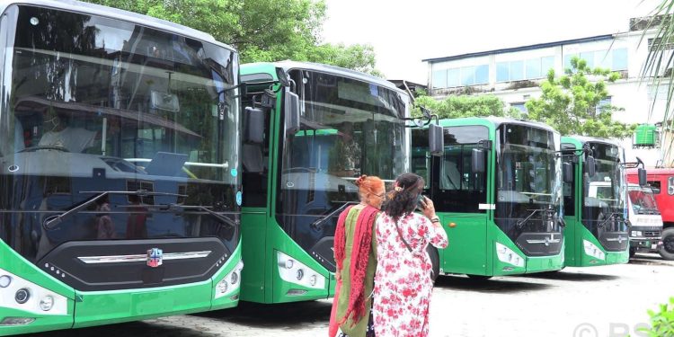 विद्युतीय बस सेवा सञ्चालन