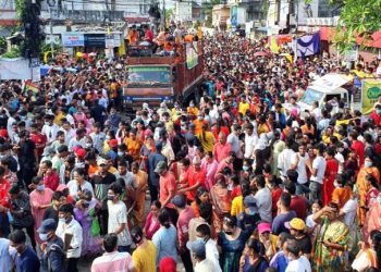 विराटनगरमा श्रीराधाकृष्ण रथयात्रामा ५ लाख भन्दा बढी भक्तजनको भव्य स्वागत