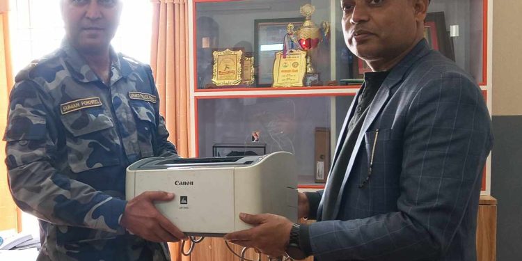प्रस्तावित गुल्म भन्टावारीलाई प्रिन्टर हस्तान्तरण