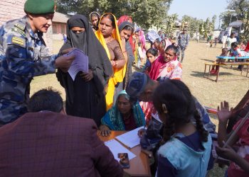 सशस्त्र प्रहरी नवलपरासीको स्वास्थ शिविर