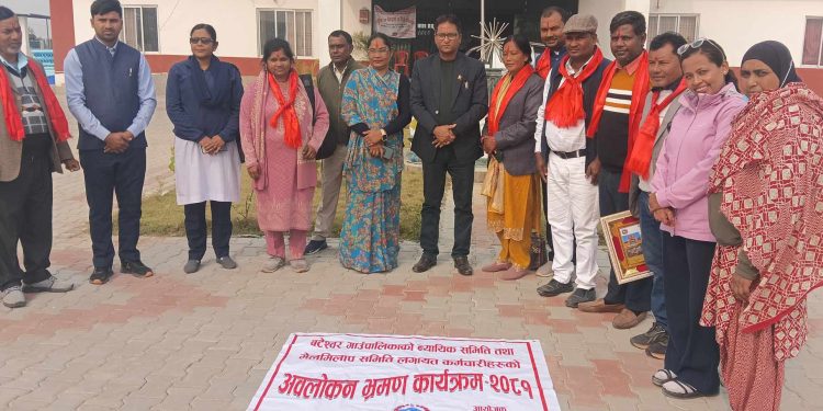 भोक्राहा नरसिंह गाउँपालिकामा अवलोकन भ्रमण