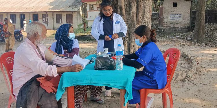 सीमावासीका लागि अकाहामा एकदिने निःशुल्क स्वास्थ्य शिविर सम्पन्न