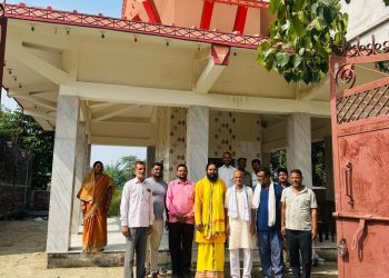 भोक्राहा नरसिंहमा शिव महादेवको मूर्ति प्राण प्रतिष्ठा: भोली भव्य कलशयात्रा आयोजना