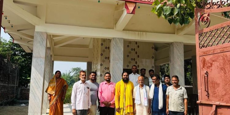 भोक्राहा नरसिंहमा शिव महादेवको मूर्ति प्राण प्रतिष्ठा: भोली भव्य कलशयात्रा आयोजना