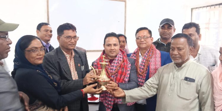 भोक्रा‍हा नरसिंह गाउँपालिकामा प्रमुख प्रशासकीय अधिकृतको स्वागत तथा बिदाई