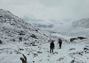 खुम्बु हिमाली क्षेत्रमा भारी हिमपात
