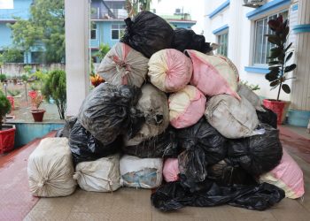 घुस्की नाका नजिकै जमिनमुनि लुकाइएको १,१२० केजी गाँजा बरामद