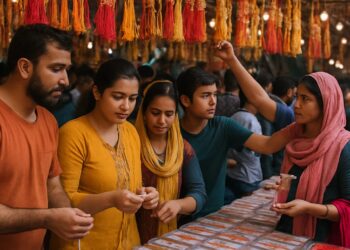 रक्षाबन्धन पर्व नजिकिँदै, सुनसरीका बजारमा राखी किन्नेको भीड