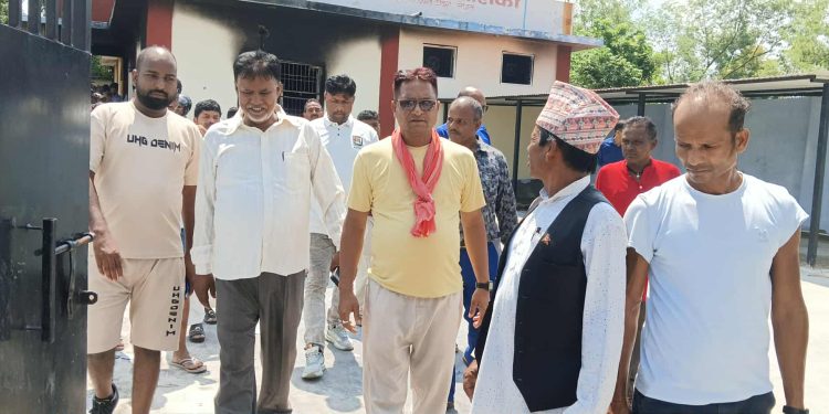 भाेक्राहा नरसिंह गाउँपालिकामा जेन-जी आन्दोलनले पुर्‍याएको क्षतिको स्थलगत अनुगमन