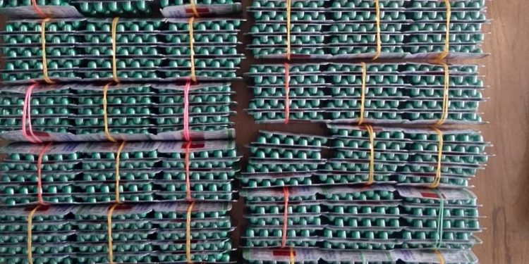 हरिनगरामा ट्रामाडोल ट्याब्लेटसहित दुई जना पक्राउ