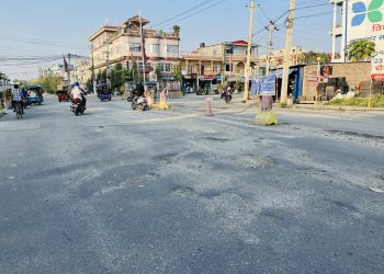 विराटनगरको मुख्य सडक खाल्डामय, स्थानीय त्रसित