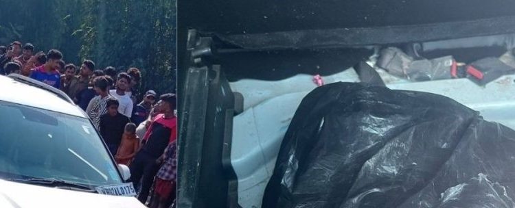 बेवारिसे भारतीय कारबाट २० किलो गाँजा बरामद, संलग्न व्यक्तिहरू फरार