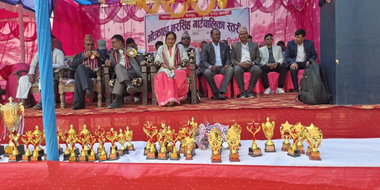 “स्वास्थ्यका लागि खेलकुद, राष्ट्रका लागि खेलकुद” नारासहित अध्यक्ष कप अन्तरविद्यालय खेलकुद प्रतियोगिता सुरु