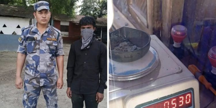 लौकही नाकामा ‘खैरो’ बोकेर नेपाल पस्दै गर्दा युवक पक्राउ