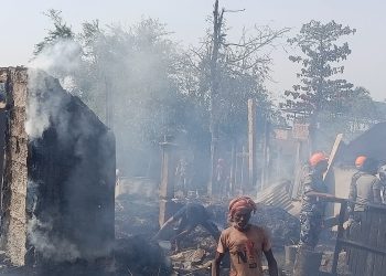 बुढीगंगा मुसहर बस्तीमा आगलागी: ११ घर जलेर नष्ट, दर्जनौं परिवार विस्थापित